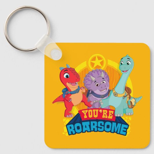 Je bent luidruchtig | Dino Ranch Sleutelhanger (Voorkant)