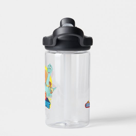 Je bent luidruchtig | Dino Ranch Waterfles (Achterkant)