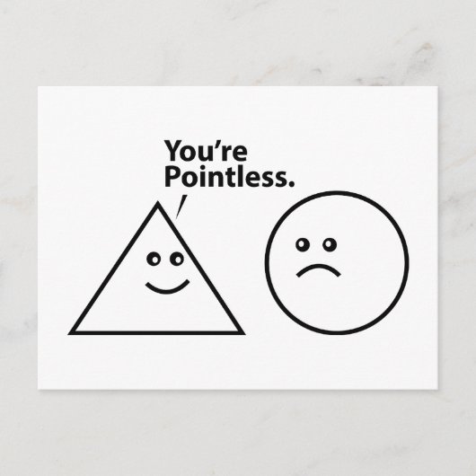 Je bent machteloos briefkaart (Voorkant)