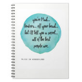 Je bent Mad Bonkers, Alice in Wonderland notebook Notitieboek (Voorkant)