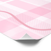 Je bent Magic Pink Plaid Inspirerend Quote Perfect Poster (Hoek)