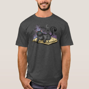 Je bent Magical Black Cat op Book Spider Web Hallo T-shirt