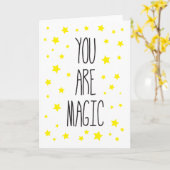 Je bent Magie Bedank kaart (Gele Bloem)