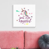 Je bent magisch canvas afdruk (Insitu (Woonkamer))