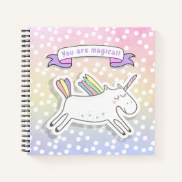 Je bent magisch! Cute Unicorn Kinder Notitieboek