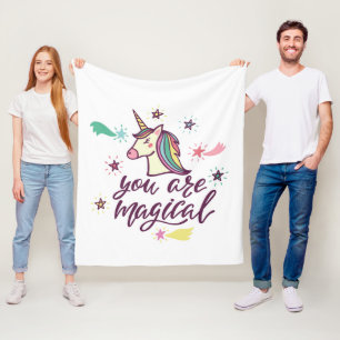 Je bent magisch fleece deken