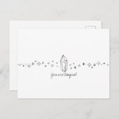 Je bent magisch - gewoon omdat - Wenskaart Briefkaart (Voorkant / Achterkant)