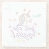 Je bent magisch glazen onderzetter (Achterkant)