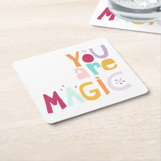 Je bent Magisch Kartonnen Onderzetters (Schuin)
