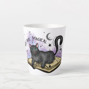 Je bent magisch - Mystieke Zwarte Kat &  Boek Latte Mok