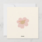 "Je bent magisch" Pug Boho Floral Wenskaart Feestdagenkaart (Achterkant)