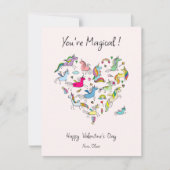 Je bent Magisch, Schattige Eenhoorn Kinderen Valen Notitiekaartje (Voorkant)