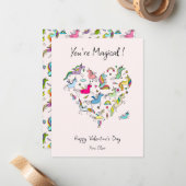 Je bent Magisch, Schattige Eenhoorn Kinderen Valen Notitiekaartje (Voorkant / Achterkant in situ)