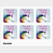 Je bent magisch vierkante sticker (Vel)