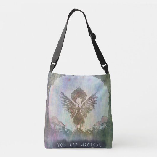 Je bent Magische kruislichamen Crossbody Tas (Achterkant)