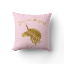 Je bent Magische Unicorn Pillow in Roze