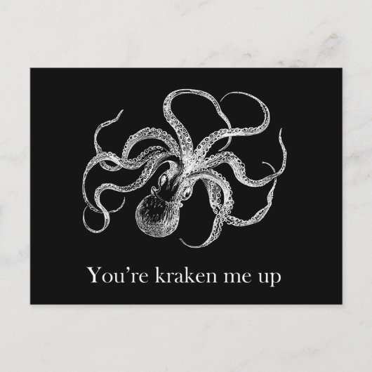 Je bent me aan het kraken. briefkaart (Voorkant)