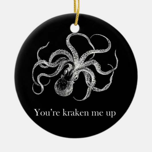 Je bent me aan het kraken. keramisch ornament (Voorkant)