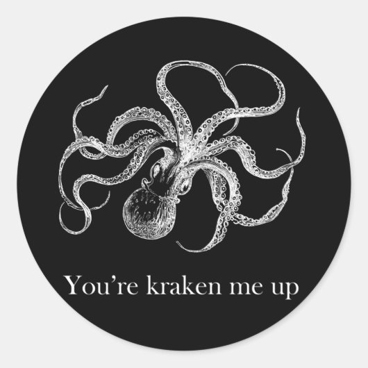Je bent me aan het kraken. ronde sticker (Voorkant)