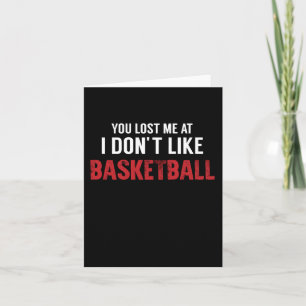 Je bent me kwijt bij I Don't Like Basketball Legen Kaart