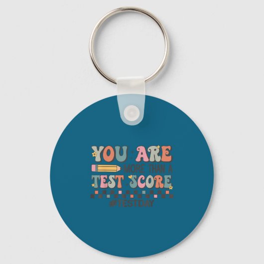 Je Bent Meer Dan Een Testscore Docent Testdag Moti Sleutelhanger (Voorkant)