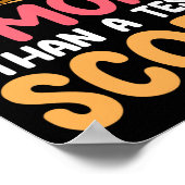 Je Bent Meer Dan Een Toets Score - Grappige Testda Poster (Hoek)
