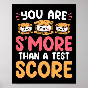 Je Bent Meer Dan Een Toets Score - Grappige Testda Poster