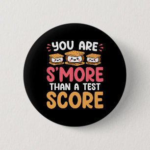 Je Bent Meer Dan Een Toets Score - Grappige Testda Ronde Button 5,7 Cm