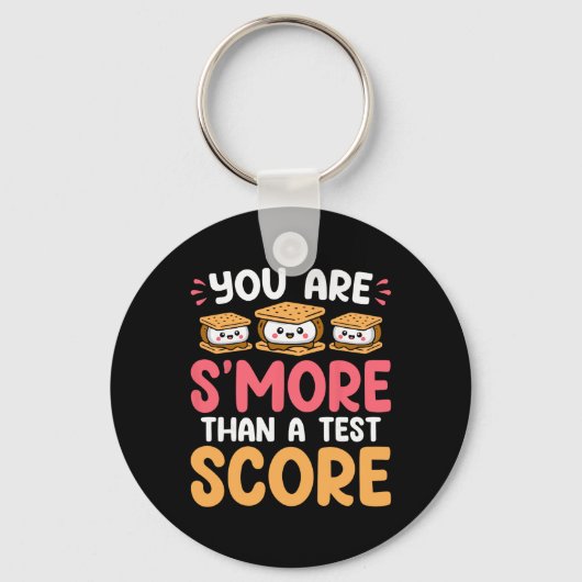 Je Bent Meer Dan Een Toets Score - Grappige Testda Sleutelhanger (Voorkant)