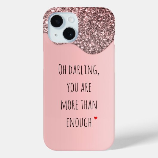 Je bent meer dan genoeg citaat Case-Mate iPhone case (Achterkant)