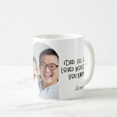 Je bent meer geliefd dan je weet aangepaste foto koffiemok (Voorkant rechts)