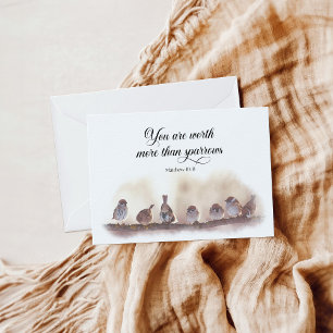 Je bent meer waard dan mussen wenskaart bedankkaart