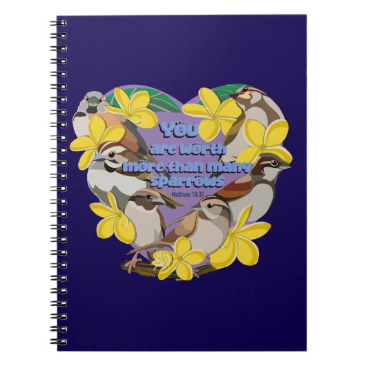 Je bent meer waard dan veel mussen notitieboek (Voorkant)