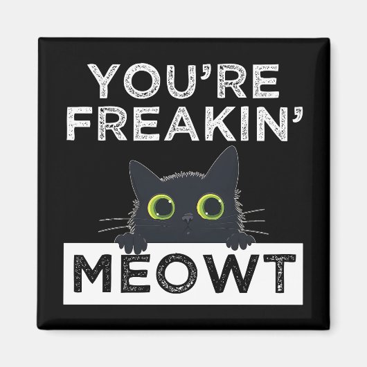 Je Bent Meowt Aan Het Klooien Magneet (Voorkant)