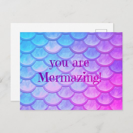 Je bent Mermazing Briefkaart (Voorkant / Achterkant)