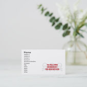 Je bent met Archeologie bezig. Visitekaartje (Staand voorkant)