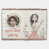 Je bent met mij aan het stommelen deken (Voorkant)