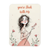 Je bent met mij aan het stommelen magneet (Verticaal)