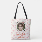 Je bent met mij aan het stommelen tote bag (Achterkant)