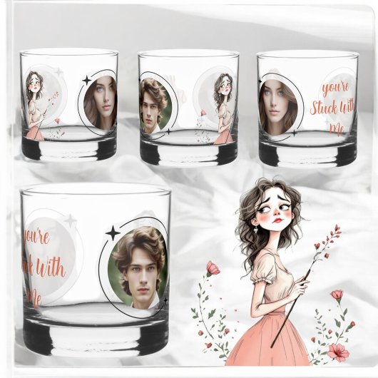 Je bent met mij aan het stommelen whisky glas