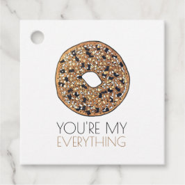 Je bent mijn 'Alles Bagel Breakfast Food Love' Bedankjes Labels