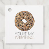 Je bent mijn 'Alles Bagel Breakfast Food Love' Bedankjes Labels (Voorkant)