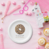 Je bent mijn 'Alles Bagel Breakfast Food Love' Papieren Bordje (Feest)