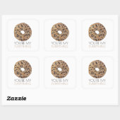 Je bent mijn 'Alles Bagel Breakfast Food Love' Vierkante Sticker (Vel)