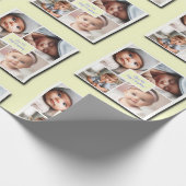 Je bent mijn alles fotocollage op geel cadeaupapier (Hoek)