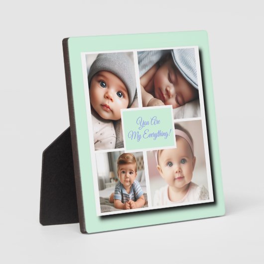 Je bent mijn alles fotocollage op groen fotoplaat (Voorkant)
