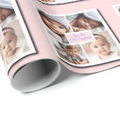 Je bent mijn Alles Fotocollage op Roze Cadeaupapier (Rol Hoek)