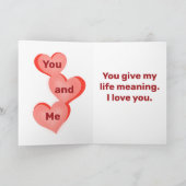 "Je bent mijn alles" Romantische zoete liefde Feestdagen Kaart (Binnen)