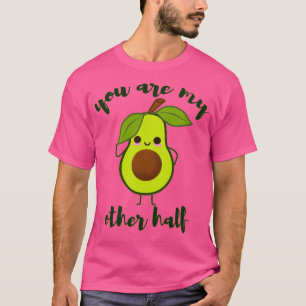 je bent mijn andere halve schattige avocado valent t-shirt