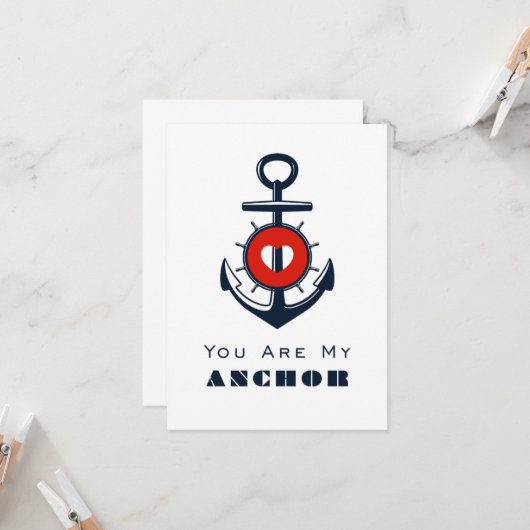 Je Bent Mijn Anker Kaart (Voorkant / Achterkant in situ)